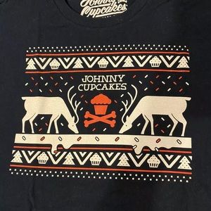 Johnny Cupcakes Ugly Christmas Sweater T-Shirt LG